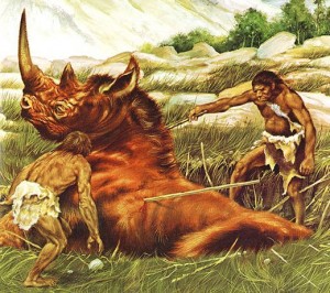 caveman hunting